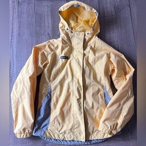 Women's Yellow and Gray Hooded Jacket